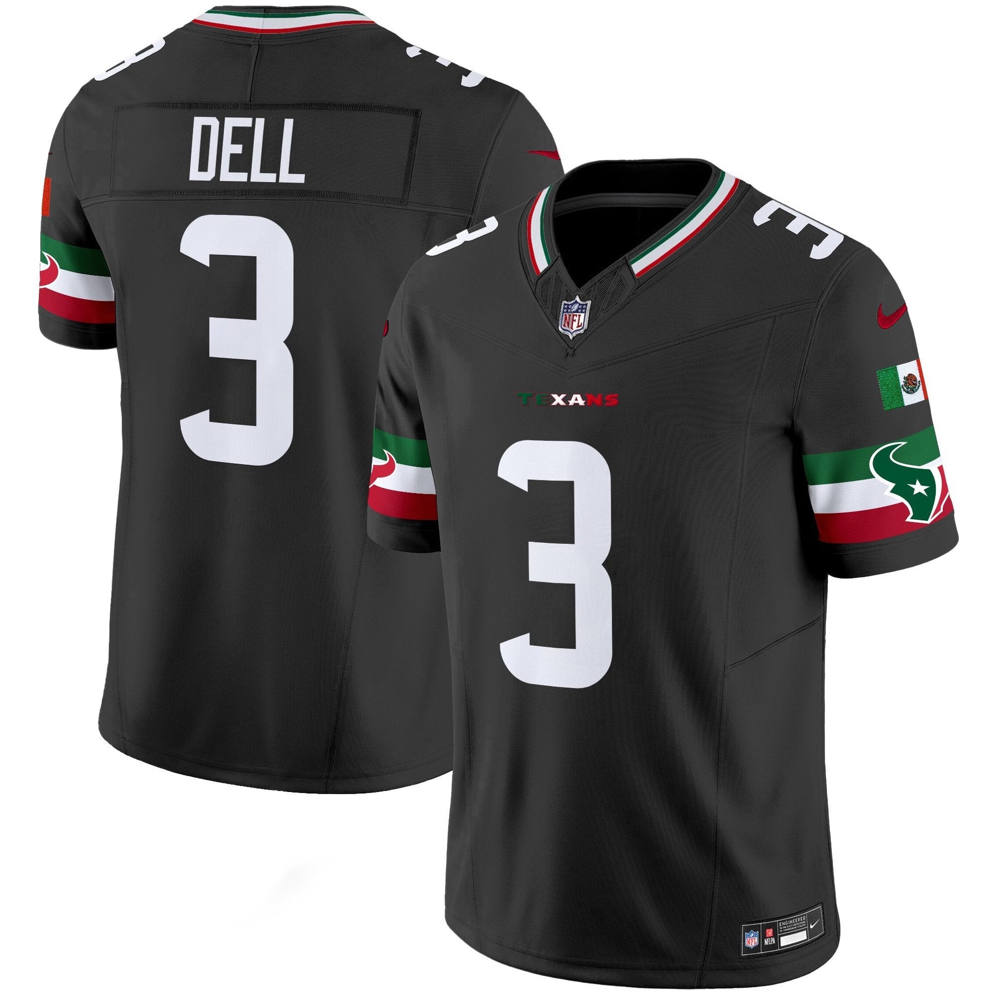 Men's Houston Texans Mexico Vapor Limited Jersey - All Stitched