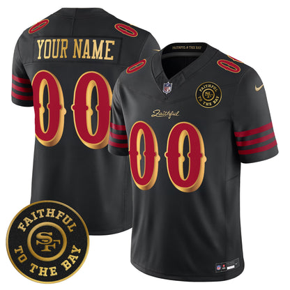 49ers “Rivalries” Vapor Limited Custom Jersey - Faithful To The Bay Patch - All Stitched