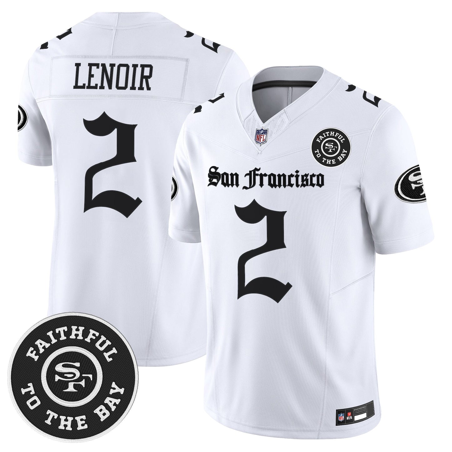 Men's San Francisco 49ers 'Gothic Edition' Vapor Limited Jersey - All Stitched