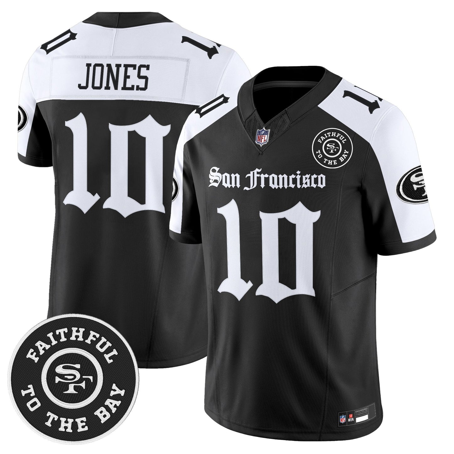 Men's San Francisco 49ers 'Gothic Edition' Vapor Limited Jersey - All Stitched