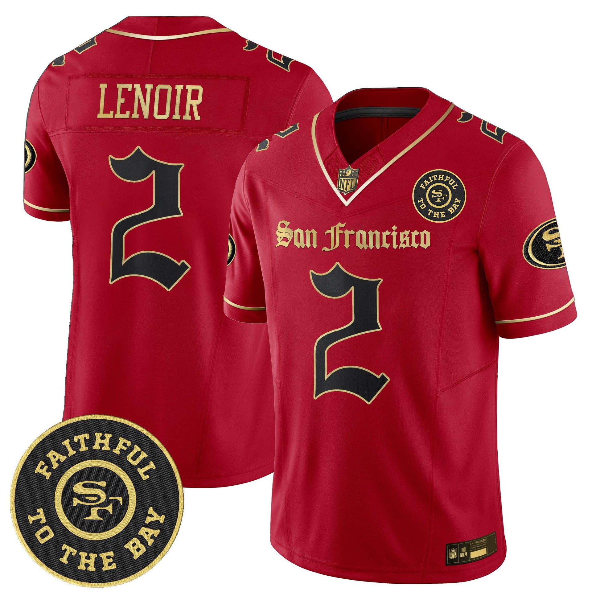 Men's San Francisco 49ers 'Gothic Edition' Vapor Limited Jersey - All Stitched
