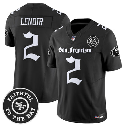 Men's San Francisco 49ers 'Gothic Edition' Vapor Limited Jersey - All Stitched