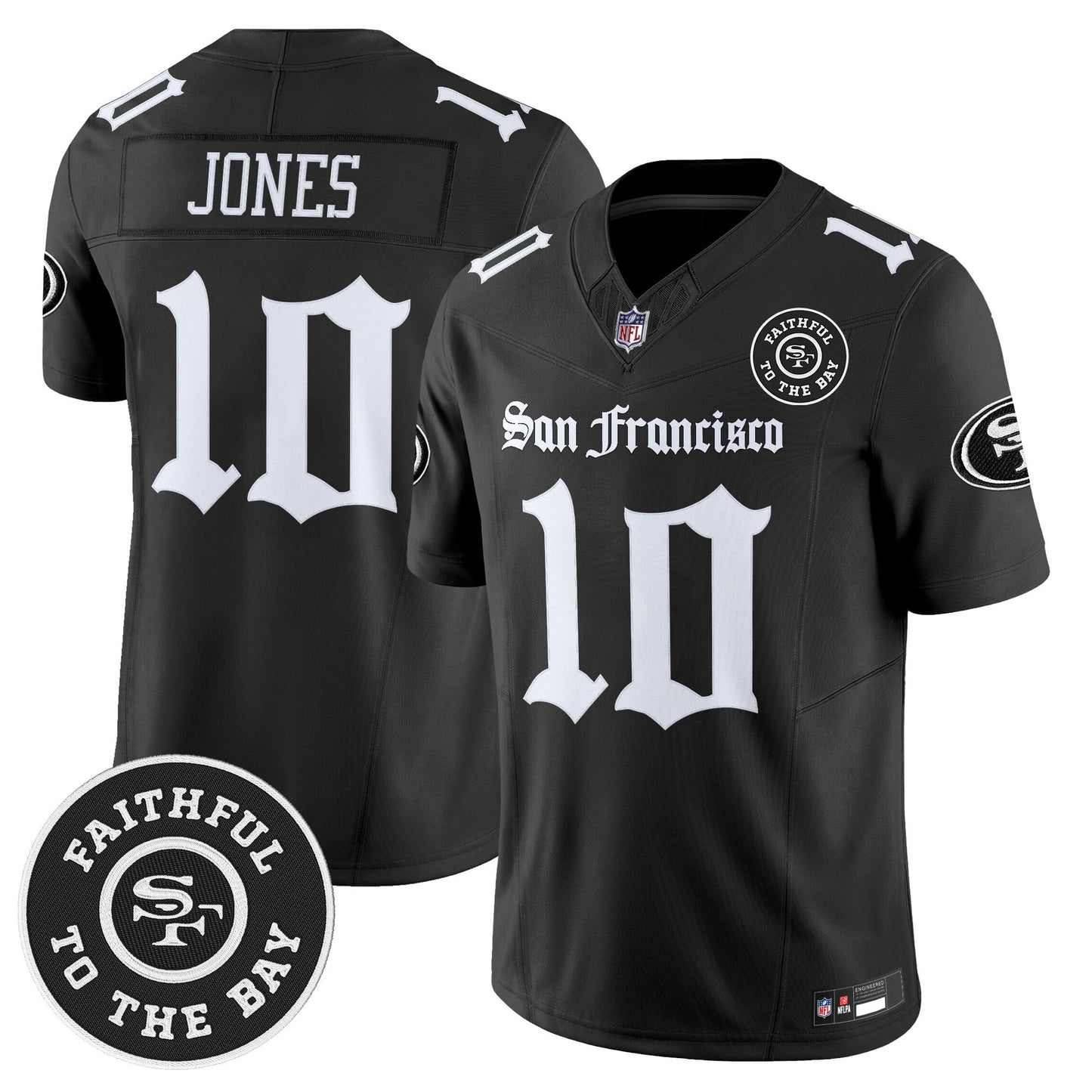 Men's San Francisco 49ers 'Gothic Edition' Vapor Limited Jersey - All Stitched