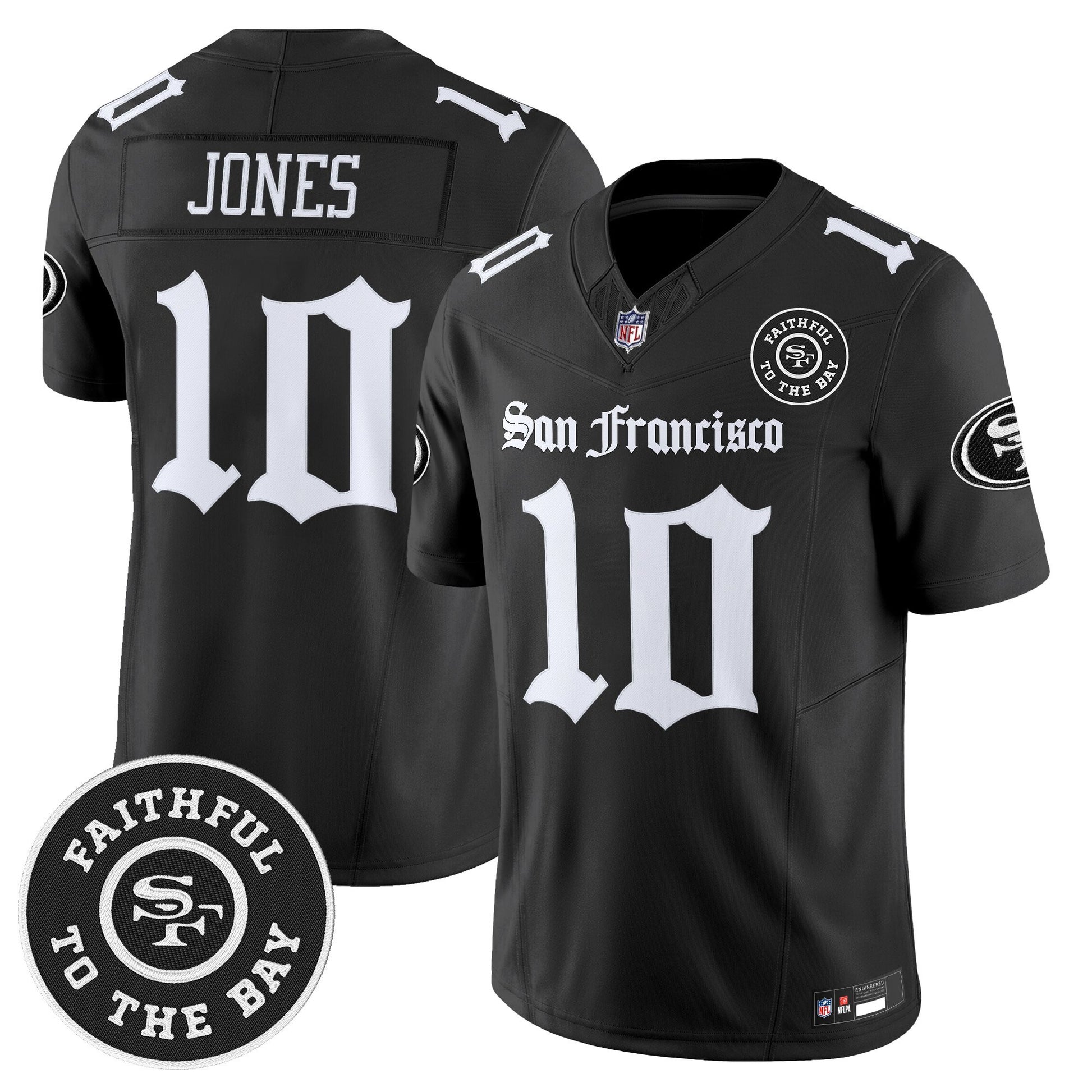 Men's San Francisco 49ers 'Gothic Edition' Vapor Limited Jersey - All Stitched
