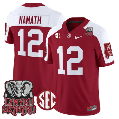 Men's Alabama Crimson Tide x Lynyrd Skynyrd Vapor Limited Jersey - Alabama Map - All Stitched