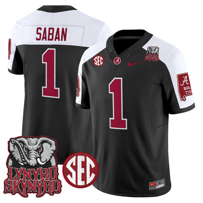 Men's Alabama Crimson Tide x Lynyrd Skynyrd Vapor Limited Jersey - Alabama Map - All Stitched