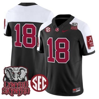 Men's Alabama Crimson Tide x Lynyrd Skynyrd Vapor Limited Jersey - Alabama Map - All Stitched