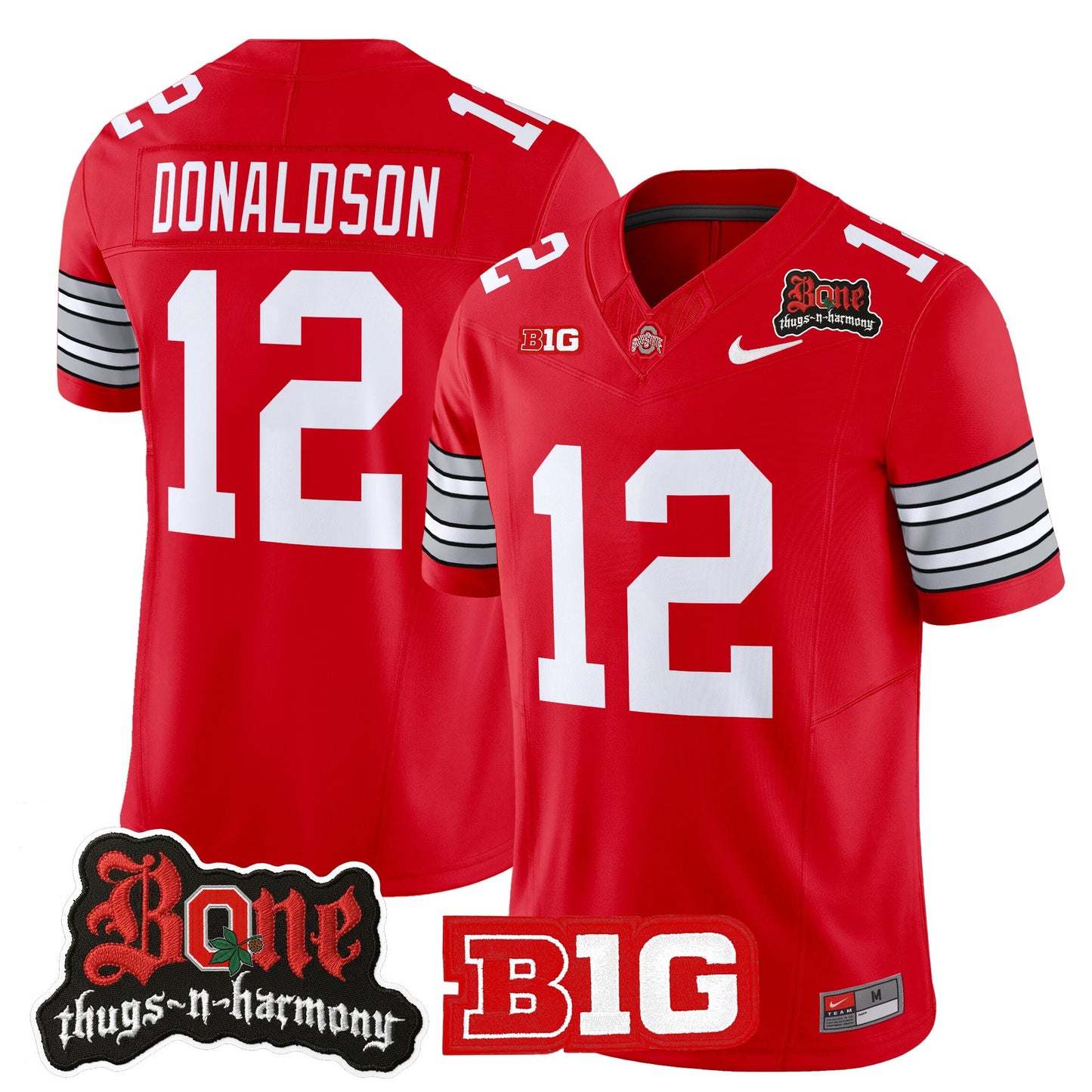 Men's Ohio State Buckeyes x Bone Thugs-N-Harmony Vapor Limited Jersey - Heritage Stripe Edition - All Stitched