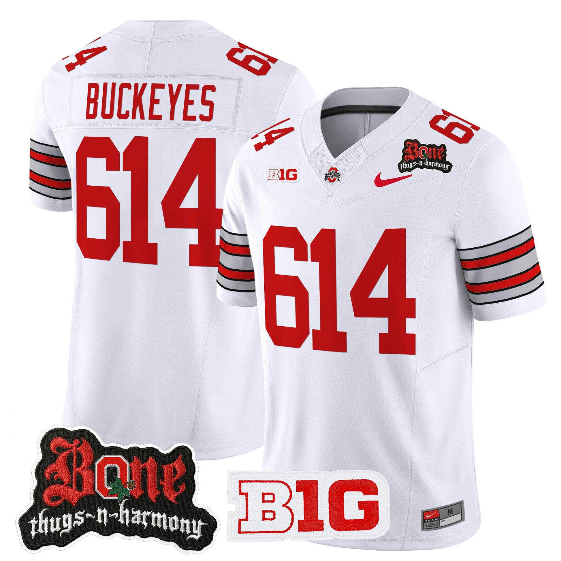 Men's Ohio State Buckeyes x Bone Thugs-N-Harmony Vapor Limited Jersey - Heritage Stripe Edition - All Stitched