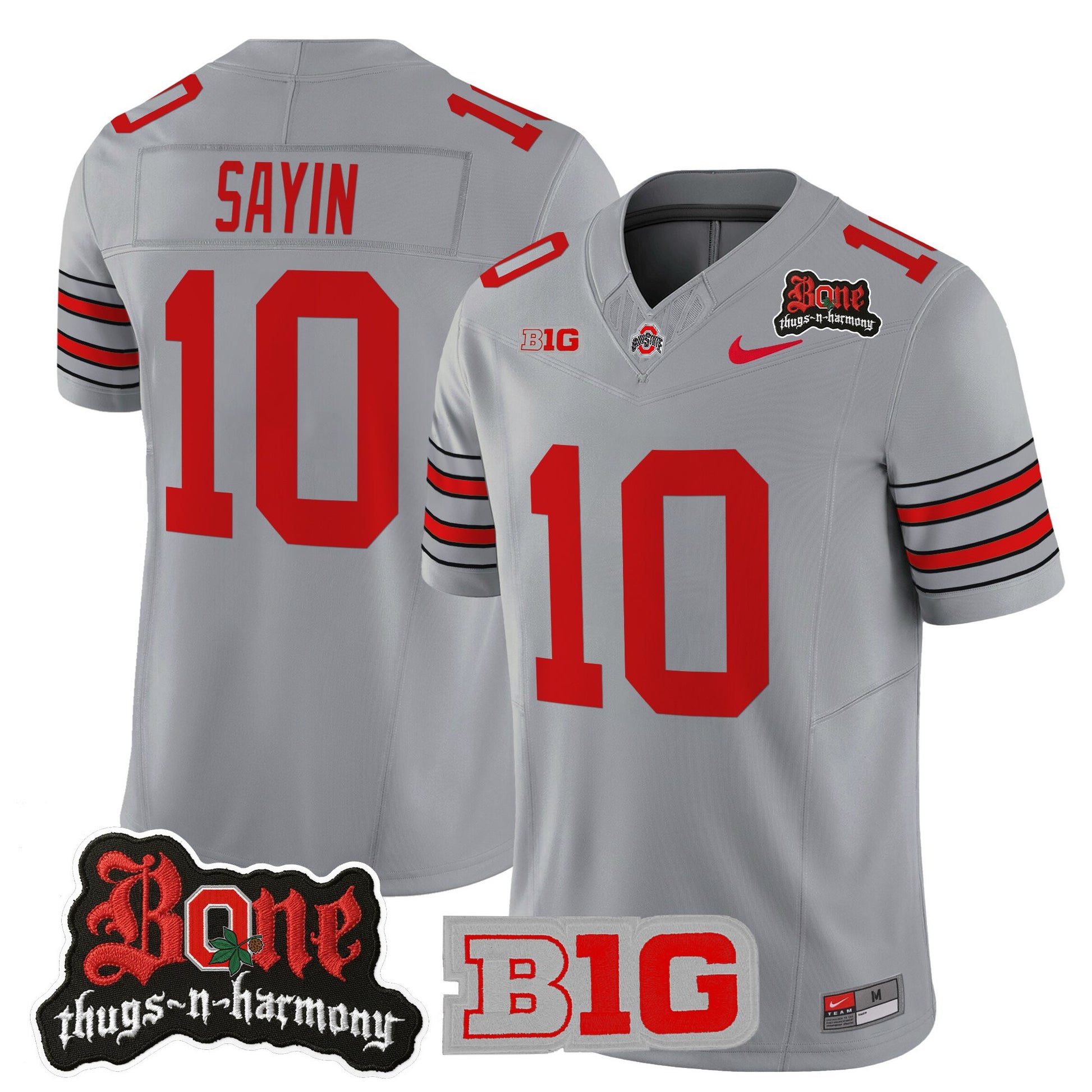 Men's Ohio State Buckeyes x Bone Thugs-N-Harmony Vapor Limited Jersey - Heritage Stripe Edition - All Stitched