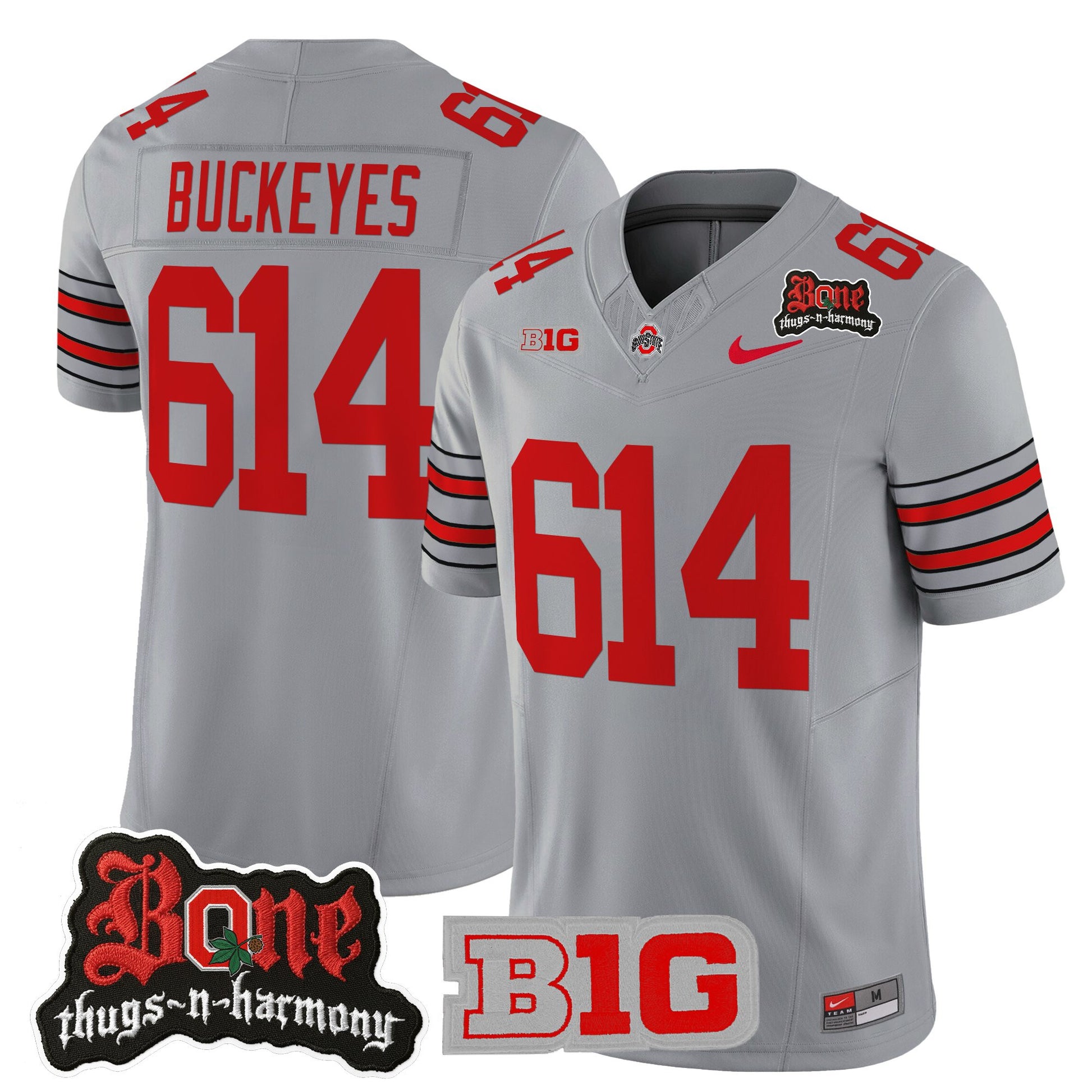 Men's Ohio State Buckeyes x Bone Thugs-N-Harmony Vapor Limited Jersey - Heritage Stripe Edition - All Stitched