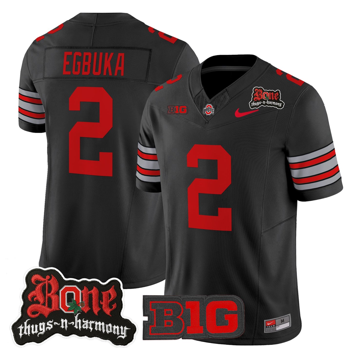 Men's Ohio State Buckeyes x Bone Thugs-N-Harmony Vapor Limited Jersey - Heritage Stripe Edition - All Stitched
