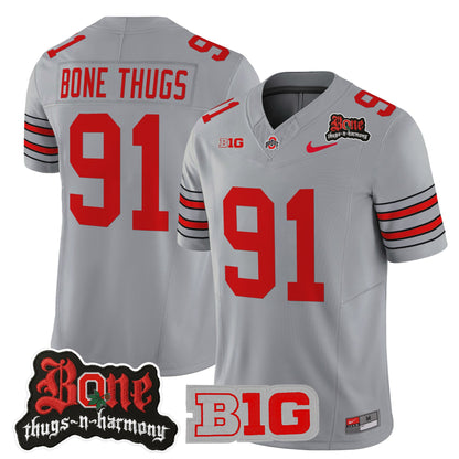 Men's Ohio State Buckeyes x Bone Thugs-N-Harmony Vapor Limited Jersey - Heritage Stripe Edition - All Stitched