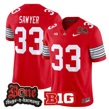 Men's Ohio State Buckeyes x Bone Thugs-N-Harmony Vapor Limited Jersey - Heritage Stripe Edition - All Stitched