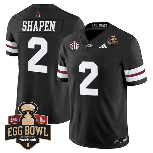 Men's Mississippi State Bulldogs 2025 Egg Bowl Vapor Limited Jersey - All Stitched