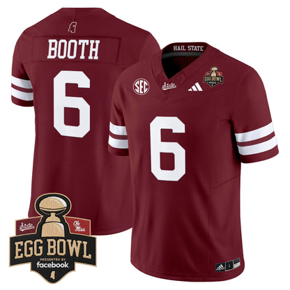 Men's Mississippi State Bulldogs 2025 Egg Bowl Vapor Limited Jersey - All Stitched