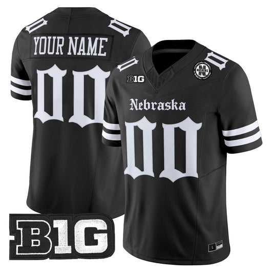 Nebraska Cornhuskers 'Gothic Edition' Vapor Limited Custom Jersey - All Stitched