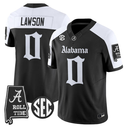 Men's Alabama Crimson Tide 'Gothic Edition' Vapor Limited Jersey - Alabama Map - All Stitched