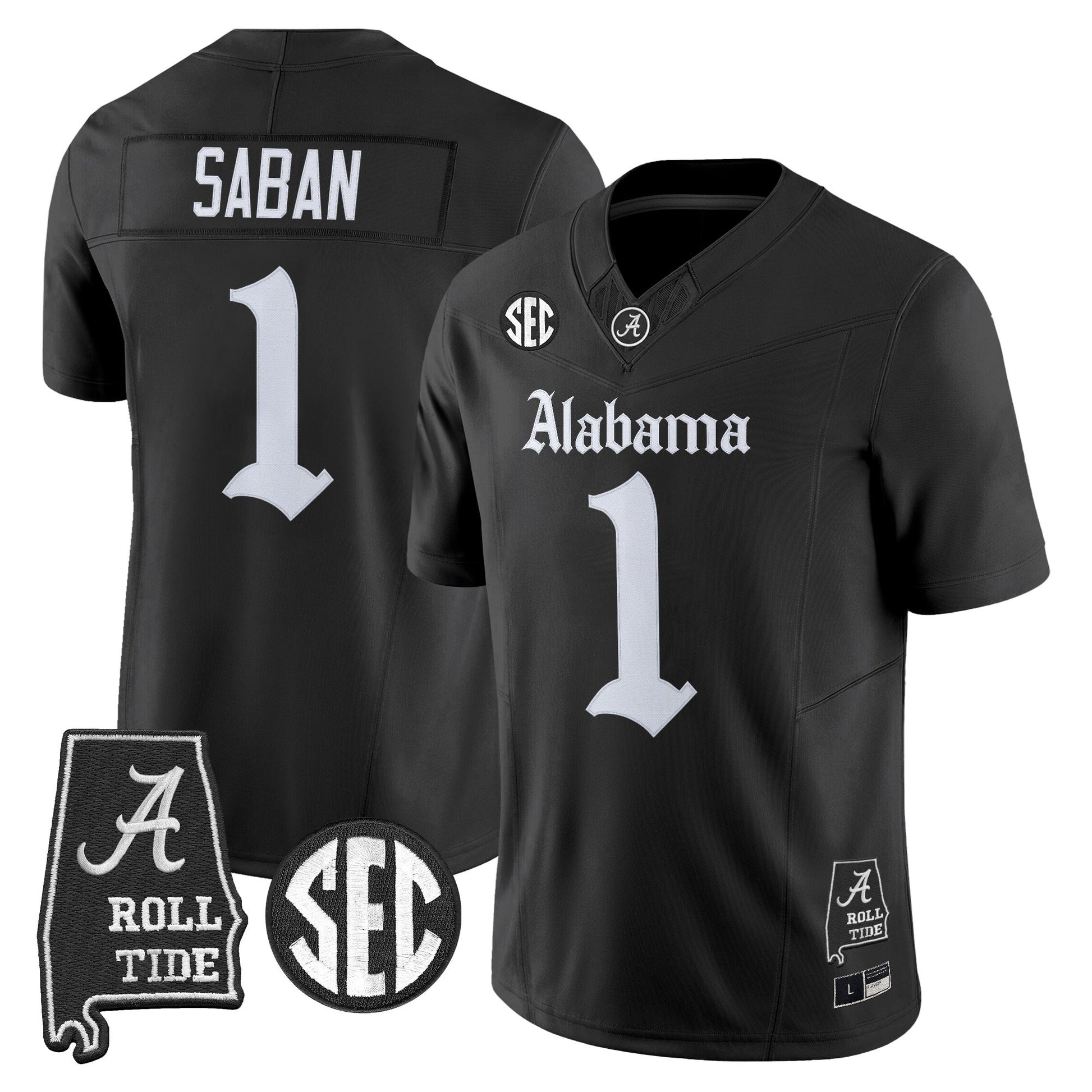 Men's Alabama Crimson Tide 'Gothic Edition' Vapor Limited Jersey - Alabama Map - All Stitched