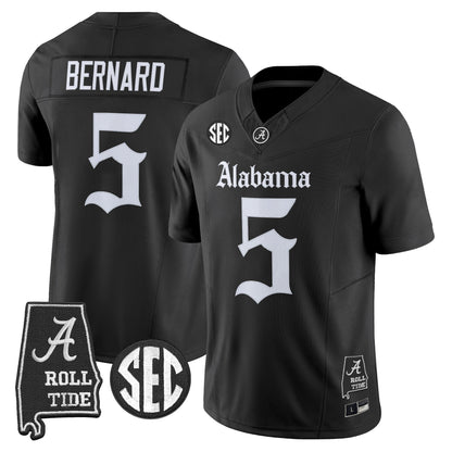 Men's Alabama Crimson Tide 'Gothic Edition' Vapor Limited Jersey - Alabama Map - All Stitched