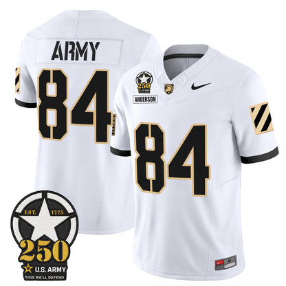 Men's Army Black Knights 250th Anniversary Patch Vapor Limited Jersey - All Stitched