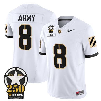 Men's Army Black Knights 250th Anniversary Patch Vapor Limited Jersey - All Stitched