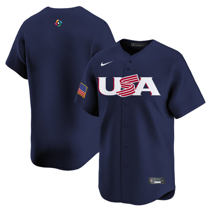Men's Team USA World Baseball Classic Vapor Premier Jersey - 2026 Roster (Projected Number) - All Stitched