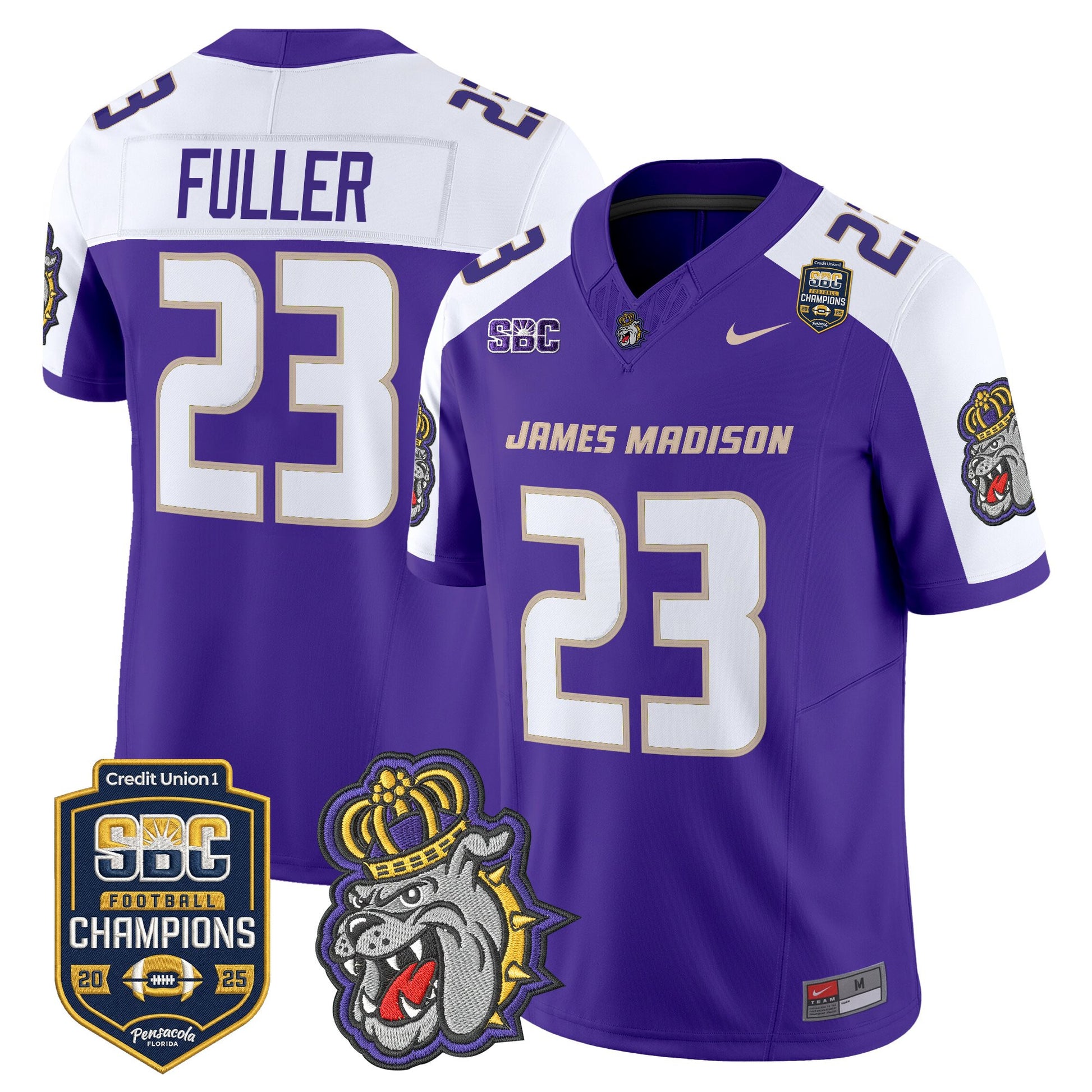 Men's James Madison Dukes 2025 SBC Champions Vapor Limited Jersey - All Stitched