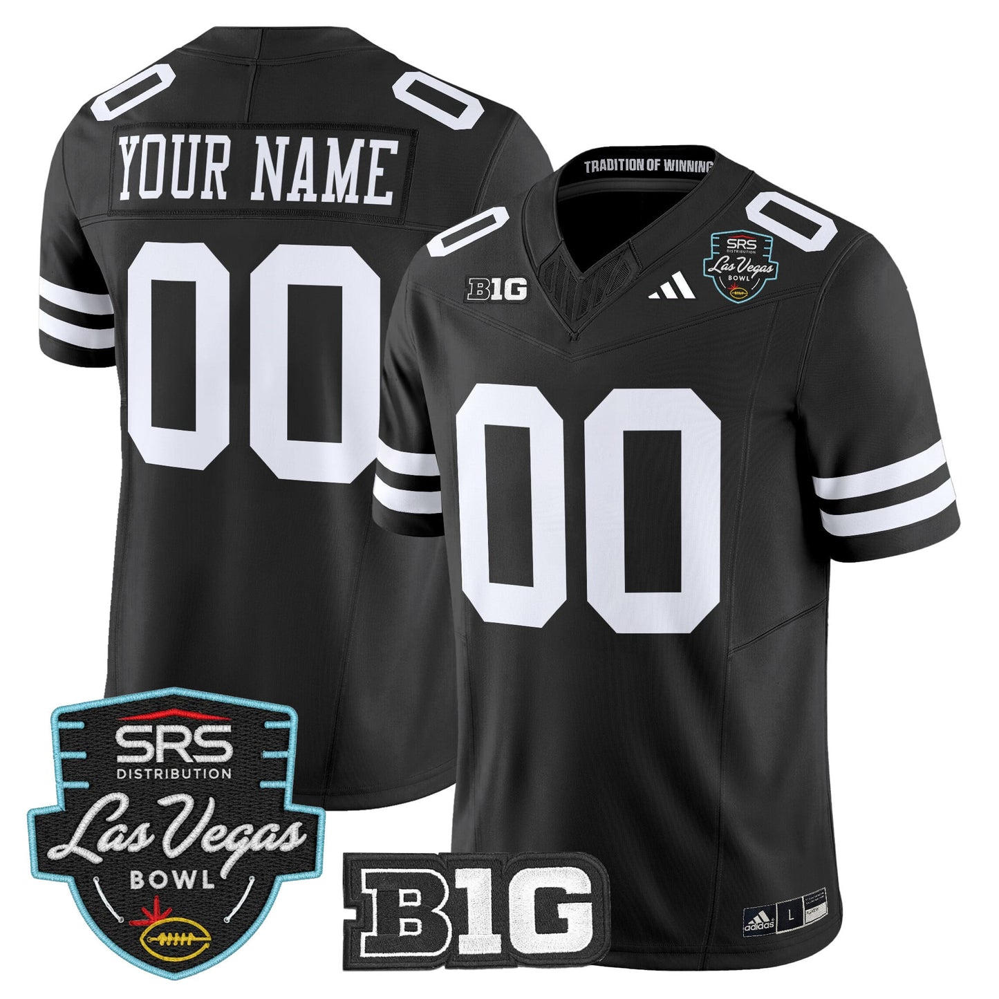 Nebraska Cornhuskers 2025 Las Vegas Bowl Vapor Limited Custom Jersey - All Stitched