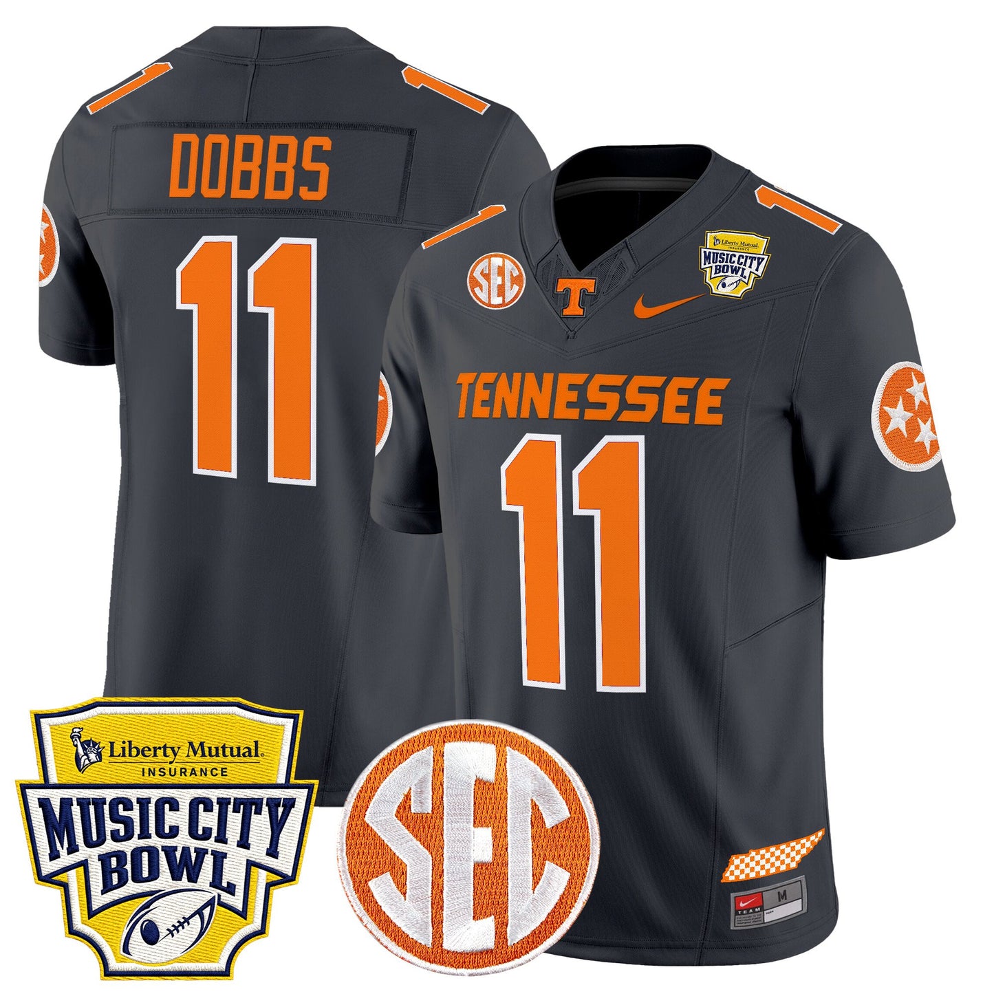 Men's Tennessee Volunteers 2025 Music City Bowl Vapor Limited Jersey - All Stitched