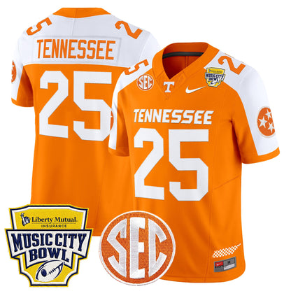 Men's Tennessee Volunteers 2025 Music City Bowl Vapor Limited Jersey - All Stitched