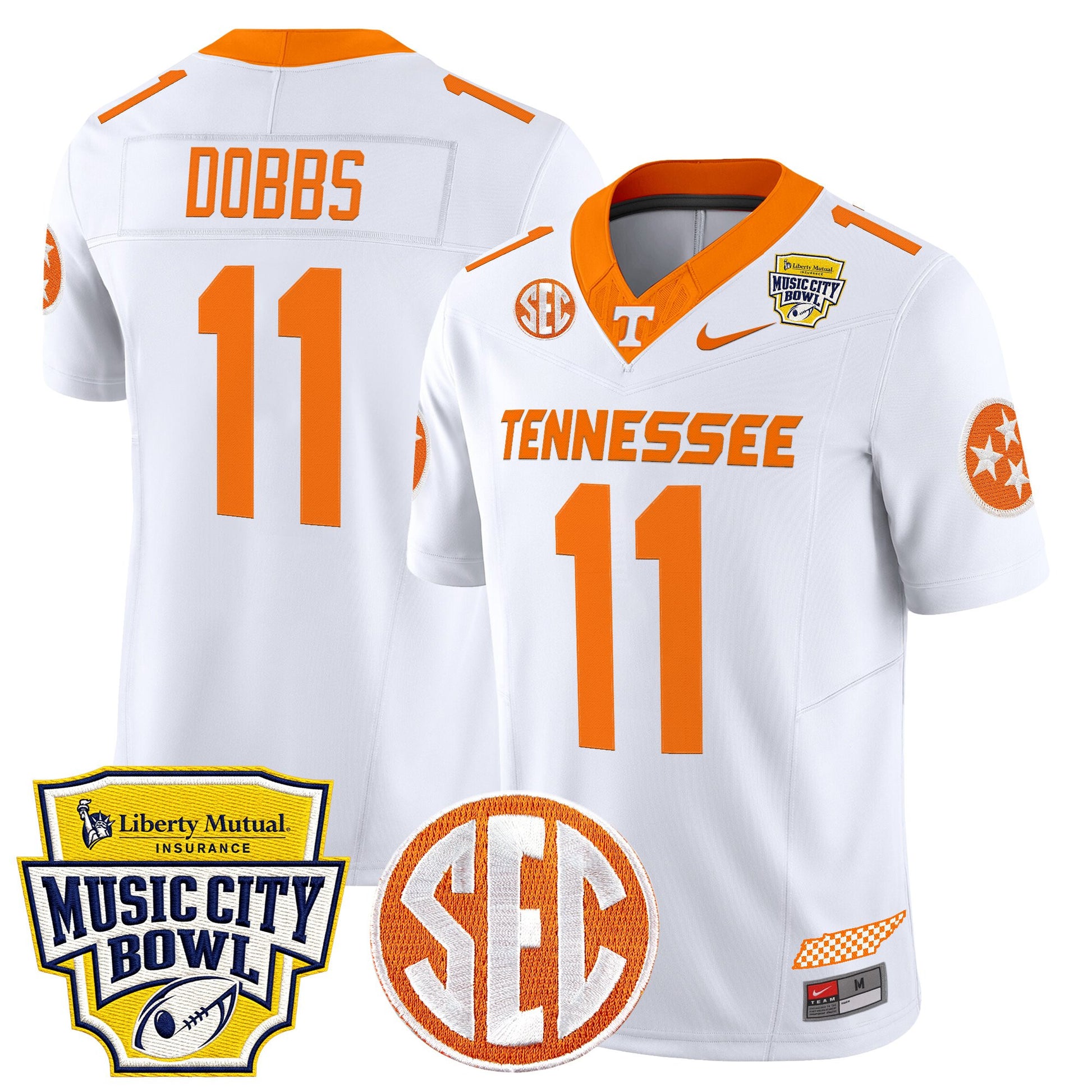 Men's Tennessee Volunteers 2025 Music City Bowl Vapor Limited Jersey - All Stitched