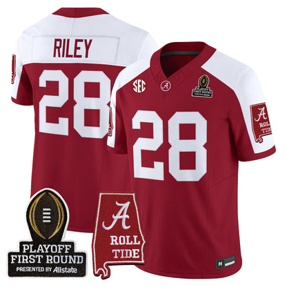 Men's Alabama Crimson Tide 2025 Playoff First Round Vapor Limited Jersey - All Stitched