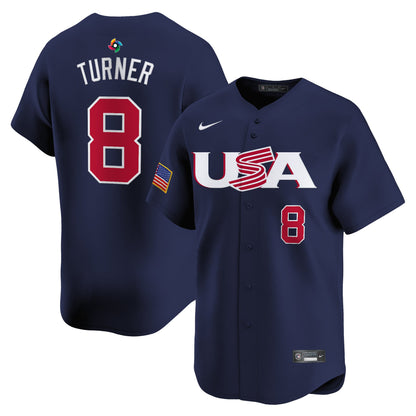 Men's Team USA World Baseball Classic Vapor Premier Jersey - 2026 Roster (Projected Number) - All Stitched
