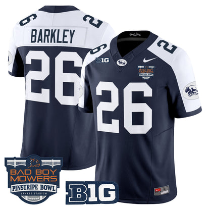 Men's Penn State Nittany Lions Throwback Vapor Limited Jersey - Pinstripe Bowl Patch - All Stitched