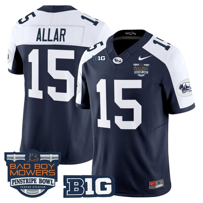 Men's Penn State Nittany Lions Throwback Vapor Limited Jersey - Pinstripe Bowl Patch - All Stitched
