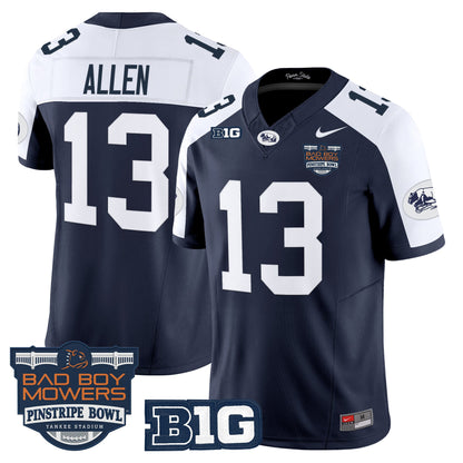 Men's Penn State Nittany Lions Throwback Vapor Limited Jersey - Pinstripe Bowl Patch - All Stitched