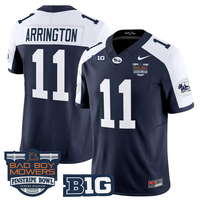 Men's Penn State Nittany Lions Throwback Vapor Limited Jersey - Pinstripe Bowl Patch - All Stitched