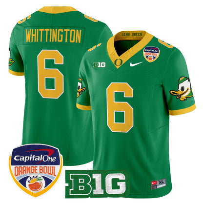 Men's Oregon Ducks 2026 Orange Bowl Vapor Limited Jersey - All Stitched