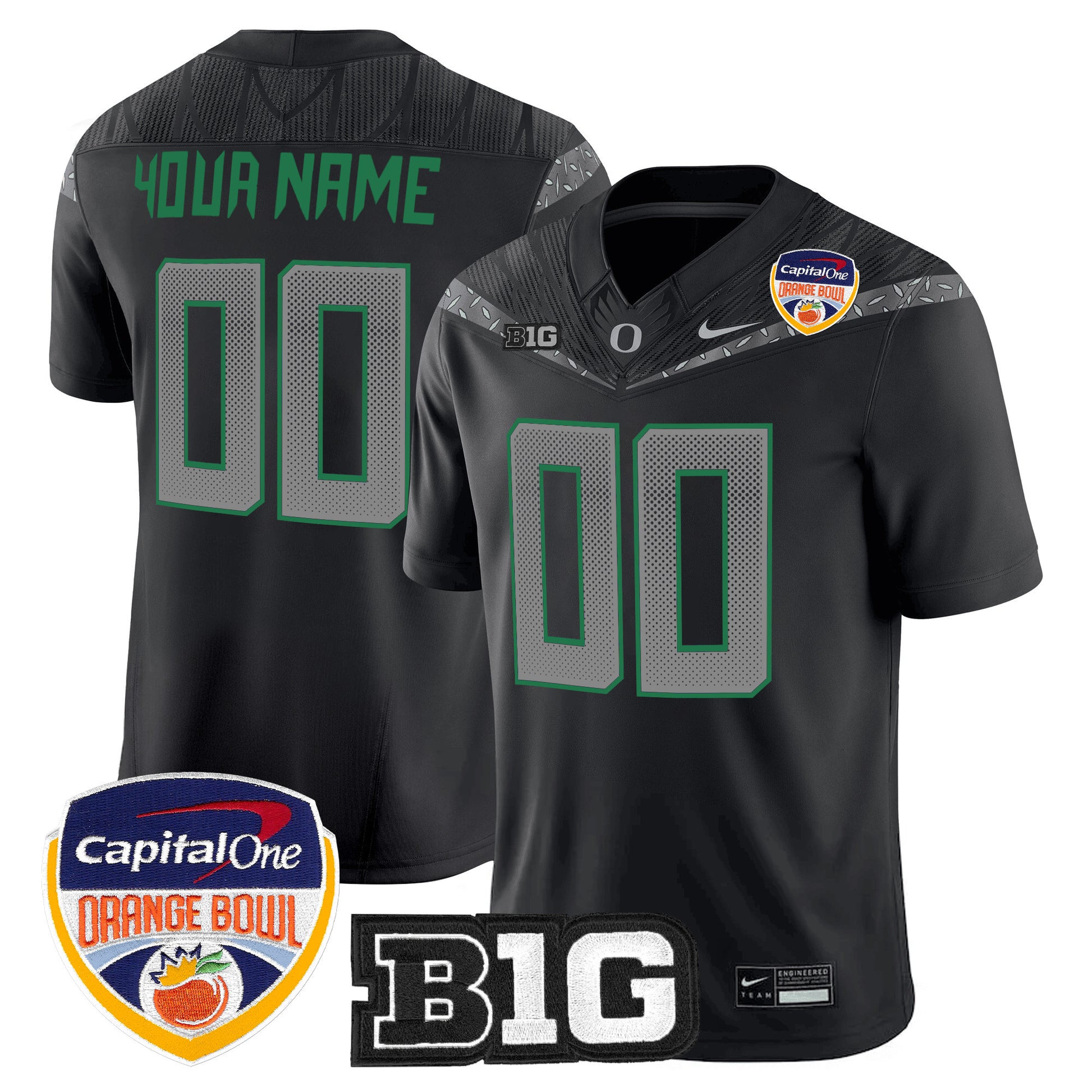 Oregon Ducks 2026 Orange Bowl Vapor Limited Custom Jersey - All Stitched