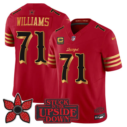 Men's San Francisco 49ers 'Rivalries x Stranger Things' Vapor Limited Jersey - All Stitched