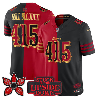 Men's San Francisco 49ers 'Rivalries x Stranger Things' Vapor Limited Jersey - All Stitched