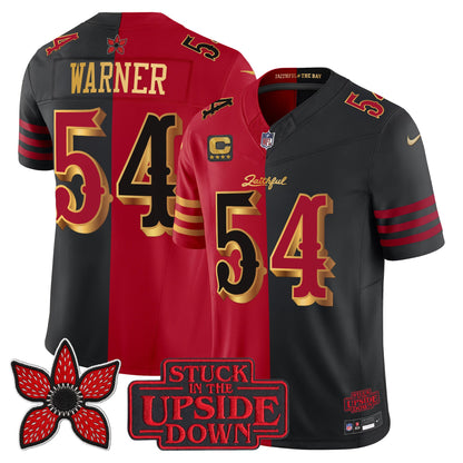 Men's San Francisco 49ers 'Rivalries x Stranger Things' Vapor Limited Jersey - All Stitched