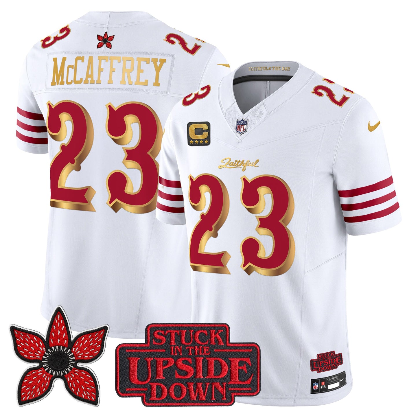 Men's San Francisco 49ers 'Rivalries x Stranger Things' Vapor Limited Jersey - All Stitched