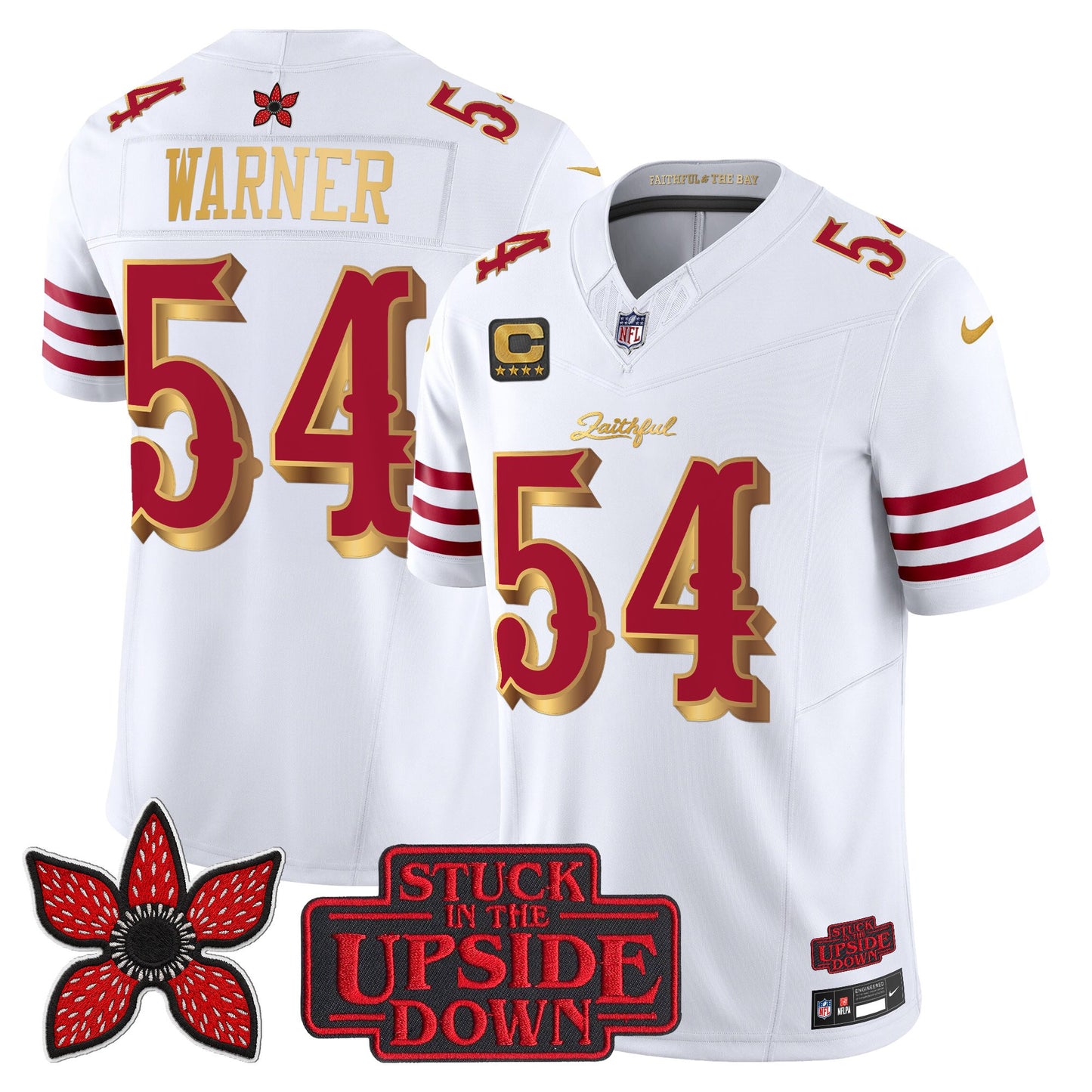 Men's San Francisco 49ers 'Rivalries x Stranger Things' Vapor Limited Jersey - All Stitched