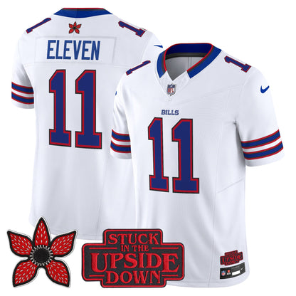 Men's Buffalo Bills 'Stranger Things Edition' Vapor Limited Jersey V2 - All Stitched