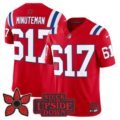 Men's New England Patriots 'Stranger Things Edition' Vapor Limited Jersey V2 - All Stitched