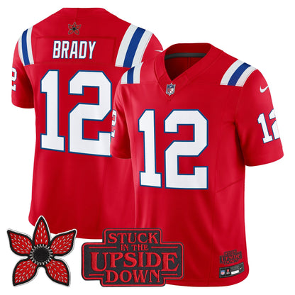 Men's New England Patriots 'Stranger Things Edition' Vapor Limited Jersey V2 - All Stitched