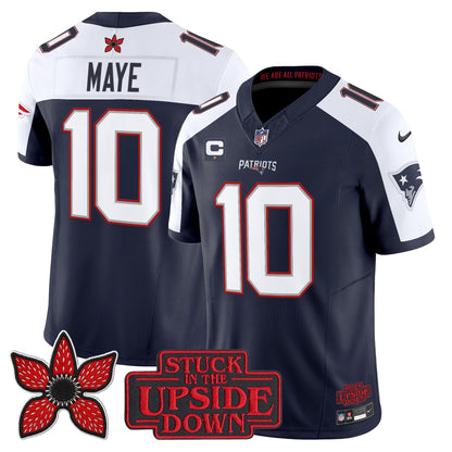 Men's New England Patriots 'Stranger Things Edition' Vapor Limited Jersey V2 - All Stitched