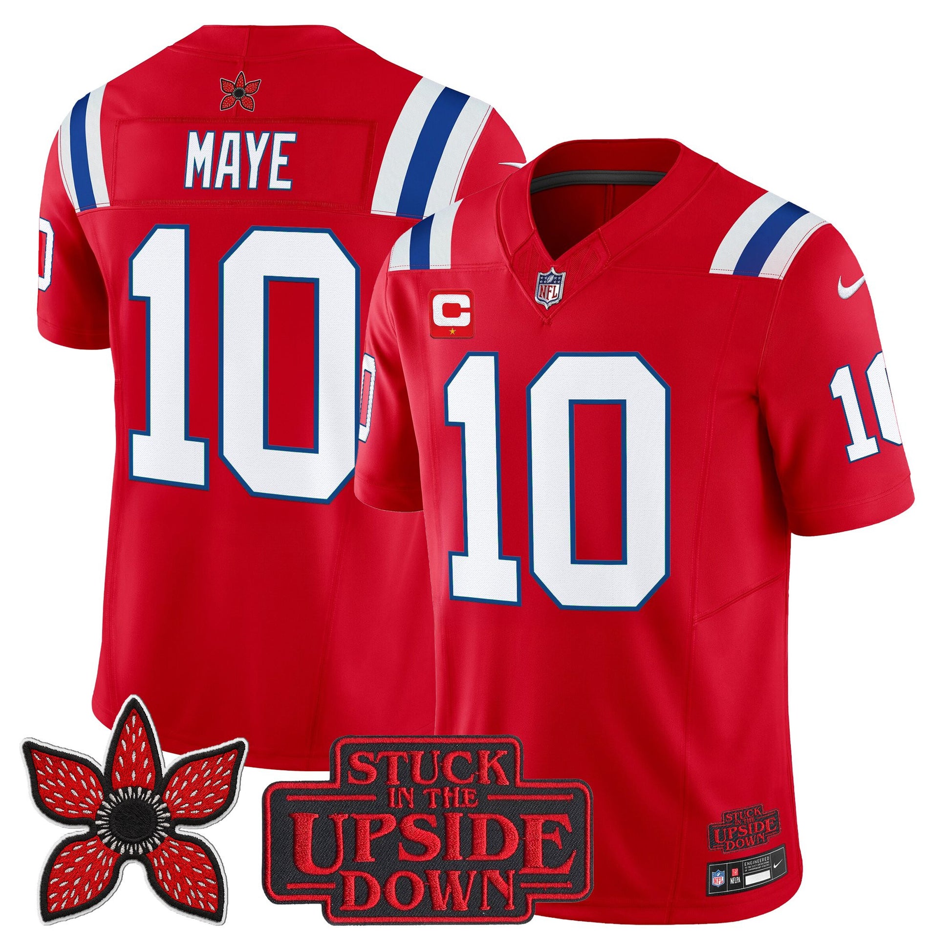 Men's New England Patriots 'Stranger Things Edition' Vapor Limited Jersey V2 - All Stitched